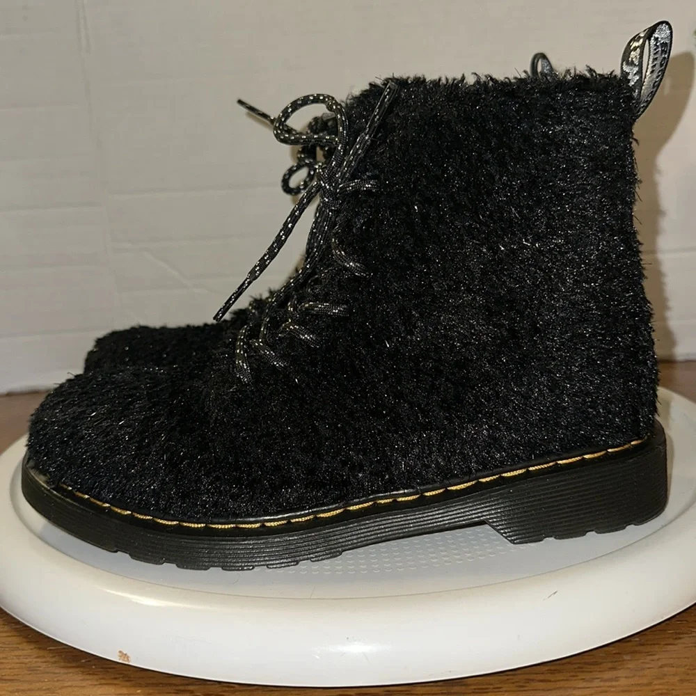 🆕Dr. Martens Pascal Tinsel Fur Lace Up Boots